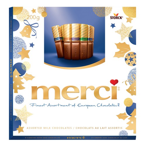 Merci European Milk Chocolate Assorted 200 g