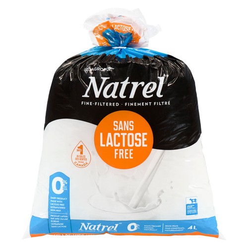 Natrel Lactose Free 0% Milk 4 L