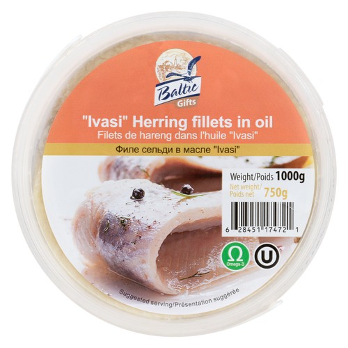 Baltic Gifts Ivasi Herring Fillet In Oil 1 kg