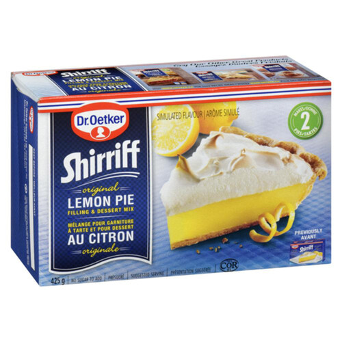 Dr. Oetker Shirriff Pie Filling & Dessert Mix Original Lemon 425 g