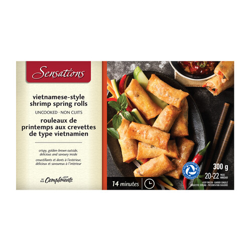 Sensations Frozen Spring Rolls Vietnamese-Style Shrimp 300 g