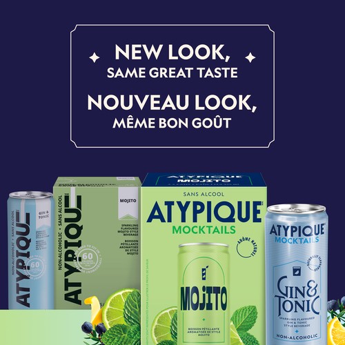 Atypique Non-Alcoholic Mocktail Amaretto Sour 4 x 355 ml (cans)