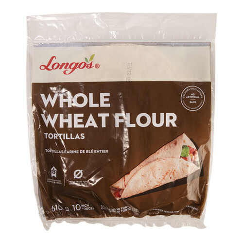 Longo's Tortilla Whole Wheat 610 g