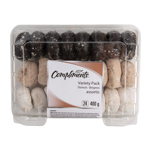 Compliments Donuts Variety 24 Pack 400 g (frozen)