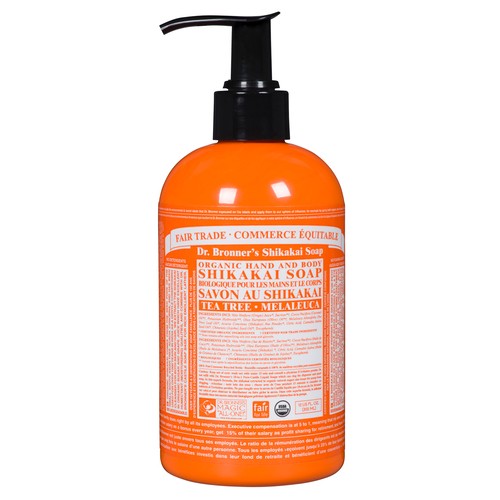 Dr. Bronner's Organic Shikakai Soap Sugar Tea Tree 355 ml