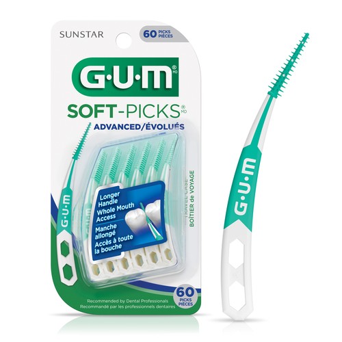 GUM Soft-Picks Dental Picks Advanced 60 Count