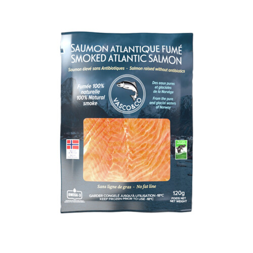 Vasco & Co Frozen Salmon Smoked Atlantic 120 g