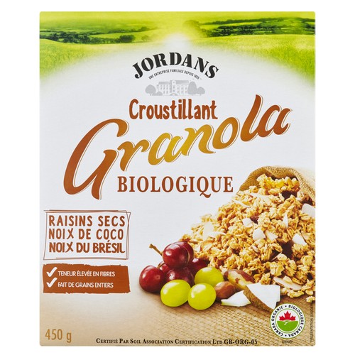 Jordans Organic Granola Raisins Coconut & Brazil Nuts 450 g