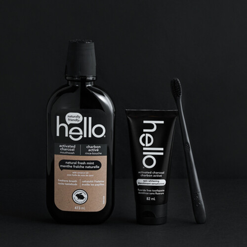 Hello Charcoal Mouth Wash 473 ml