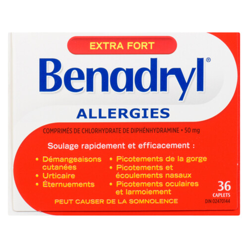 Benadryl Extra Strength Allergy Medication 36 EA Voilà Online