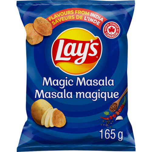 Lay’s  Potato Chips Magic Masala Ridged Flavoured 165 g