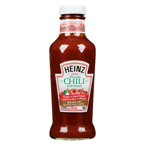 Heinz Chili Sauce Homestyle Chunky With Sweet Peppers 455 ml