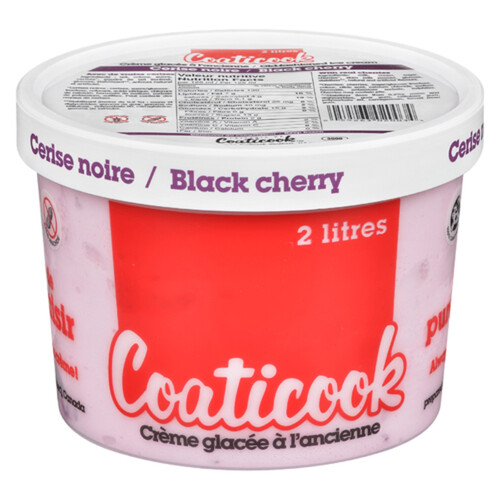 Coaticook Gluten-Free Ice Cream Black Cherry 2 L