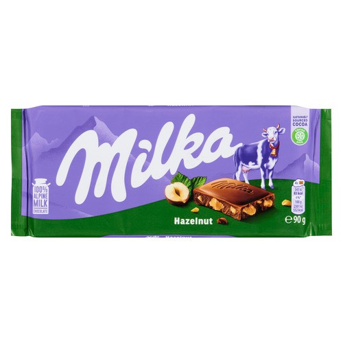 Milka Chocolate Hazelnut Pieces 90 g