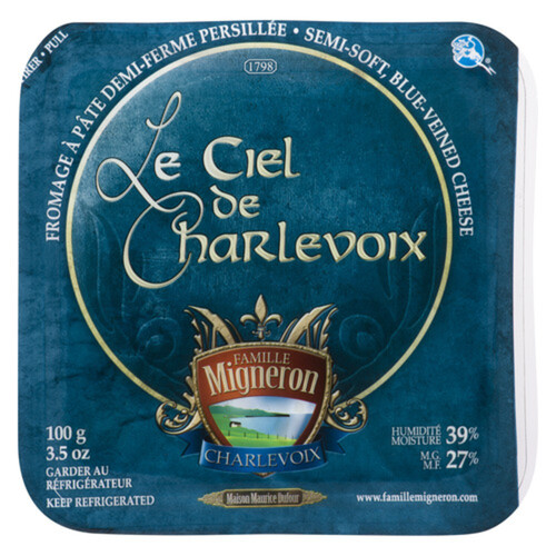 Famille Migneron Veined Le Ciel De Charlevoix Blue Cheese Semi Soft 100 g