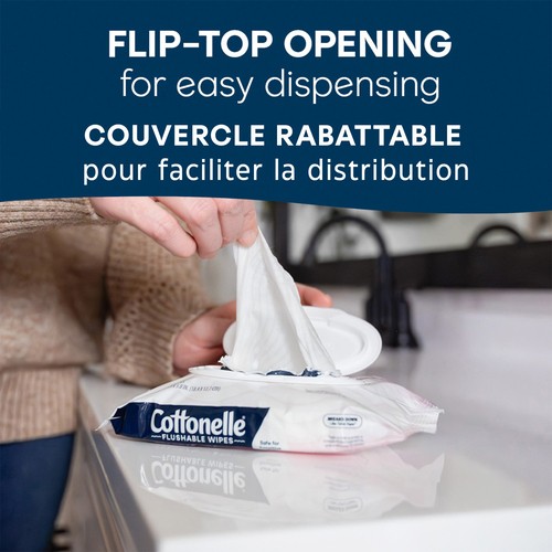 Cottonelle Fragrance Free Flushable Wet Wipes 4 Packs x 42 Wipes