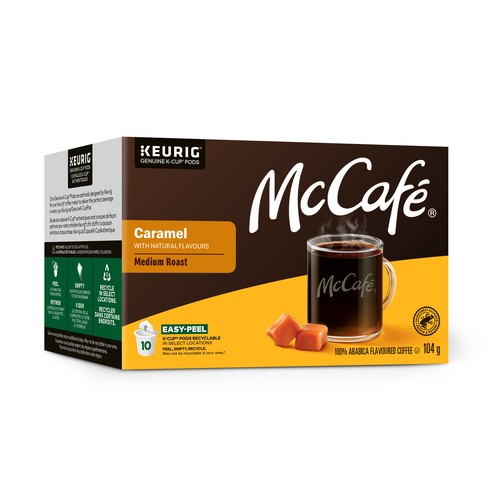 McCafé Coffee Pods Medium Roast Caramel 10 K-Cups 104 g