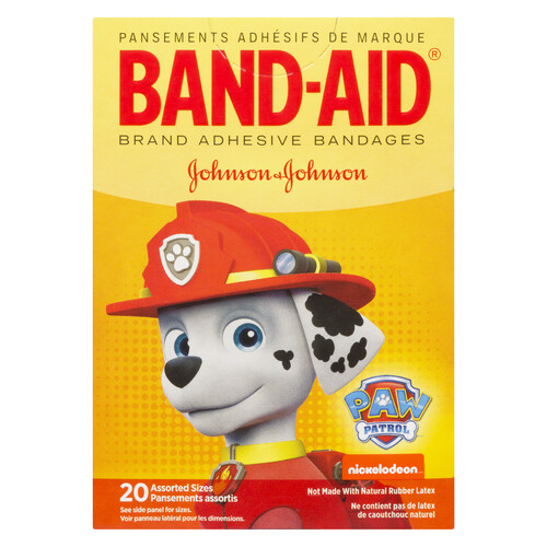 Band-Aid Paw Patrol Bandages Assorted Sizes 20 EA - Voilà Online