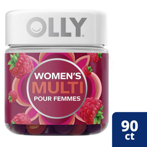 OLLY Women's Multivitamin Gummies Blissful Berry 90 Count