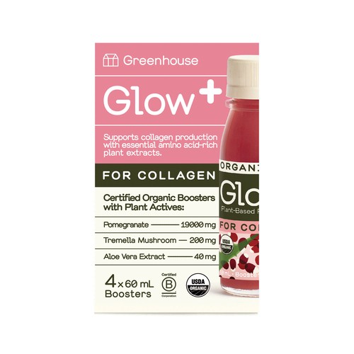 Greenhouse Plant Based Glow Booster 4 x 60 ml (bottles)
