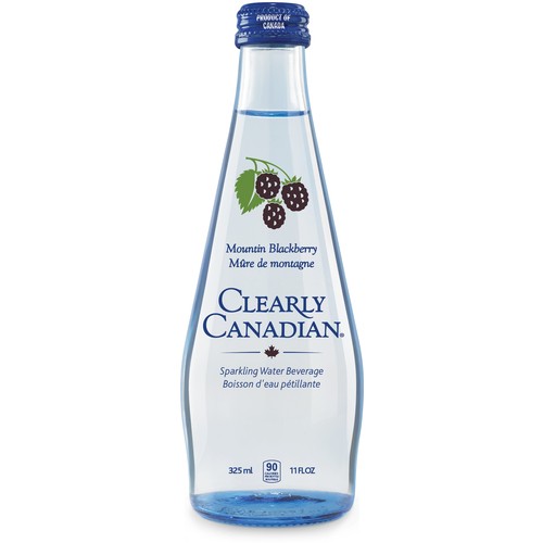 Clearly Canadian Sparkling Water Mountain Blackberry 325 ml (bottle)