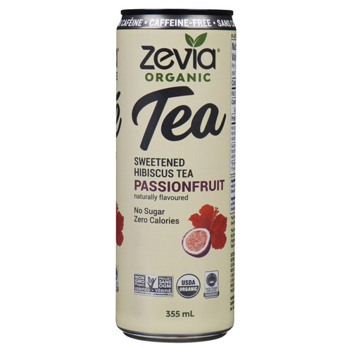 Zevia Iced Tea Caffeine-Free Hibiscus Passionfruit 355 ml (can)