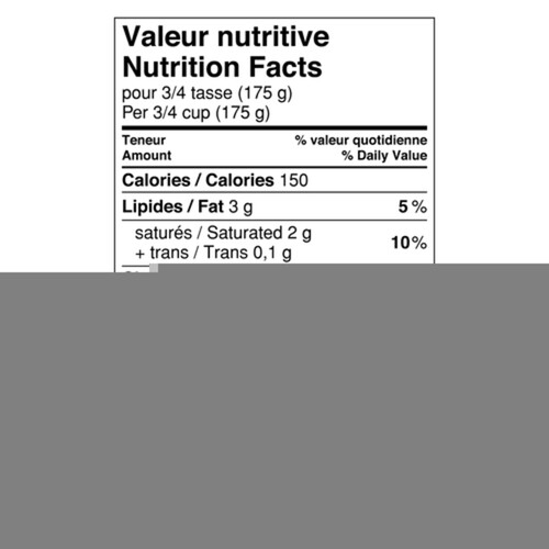 Liberté Organic 2%  Yogurt Vanilla 750 g
