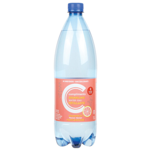 Compliments Sparkling Water Grapefruit 1 L (bottle)