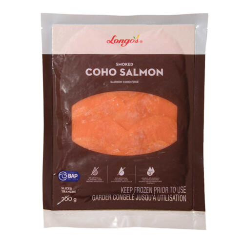 Longo's Frozen Coho Salmon Smoked 200 g