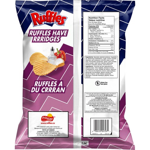 Ruffles Potato Chips All Dressed 200 g