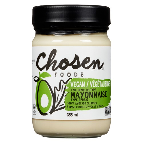 Chosen Foods Vegan Mayonnaise Avocado Oil 355 ml