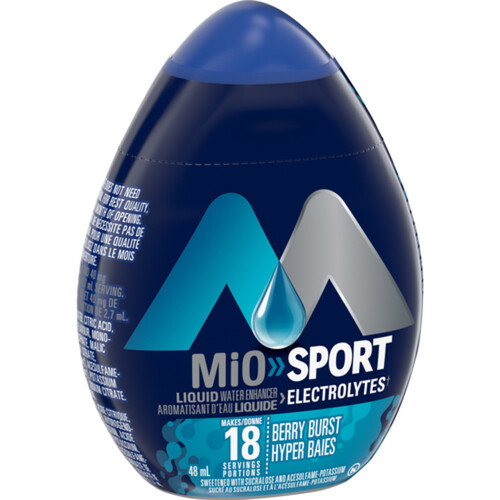 MiO Sport Electrolytes Liquid Water Enhancer Berry Burst 48 ml