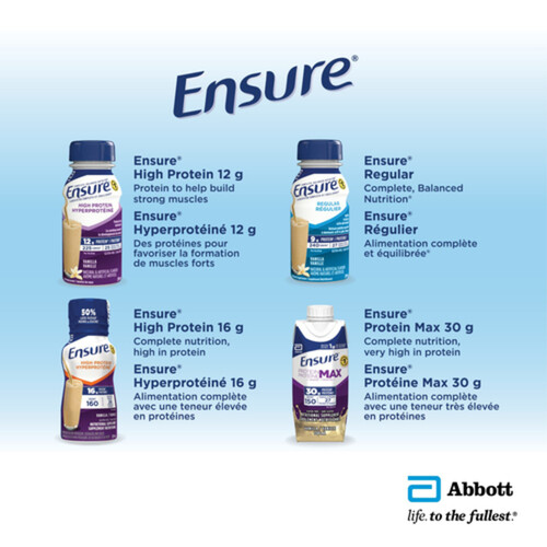 Ensure High Protein Nutritional Supplement Drink Vanilla 6 x 235 ml