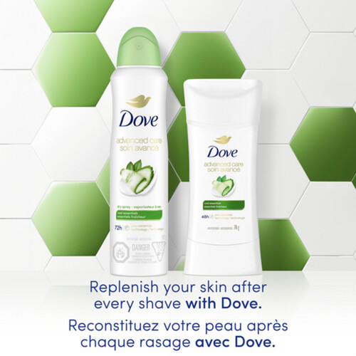 Dove Advanced Care Cool Essentials Deodorant For Women Dry Spray 107 g