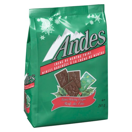 Andes Dark Chocolate Mints Stand Up Bag 241 g