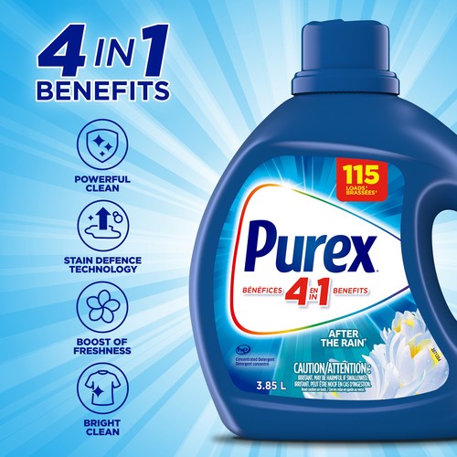 Purex Liquid Laundry Detergent After The Rain 3.85 L