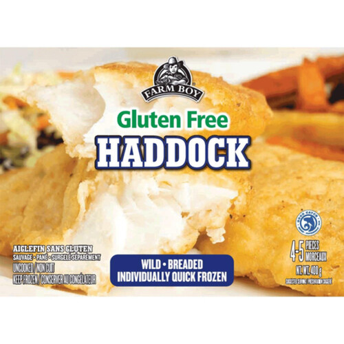 Farm Boy Frozen Breaded Gluten-Free Haddock 400 g