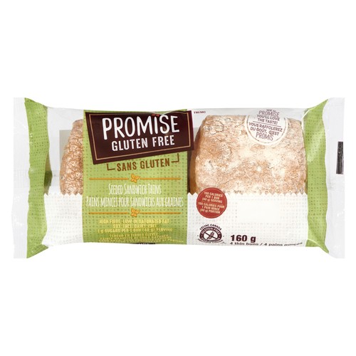 Promise Gluten-Free Buns Seeded Sandwich Thins 160 g