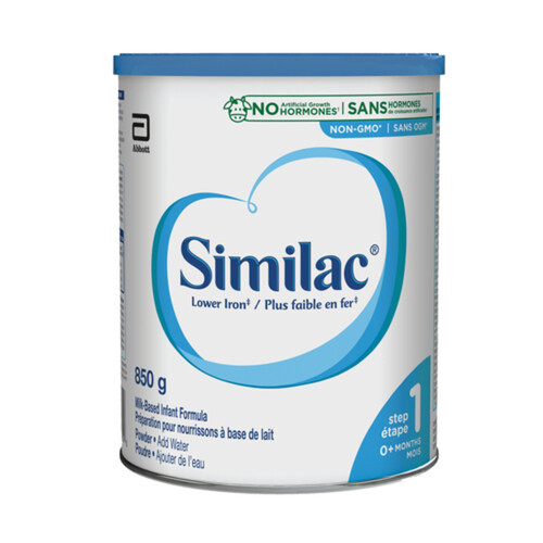 Similac Infant Formula Powder Step 1 Lower Iron 850 g
