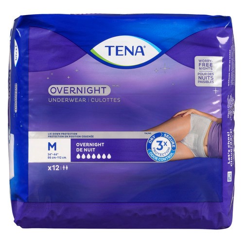 Tena Underwear Overnight Medium 12 EA
