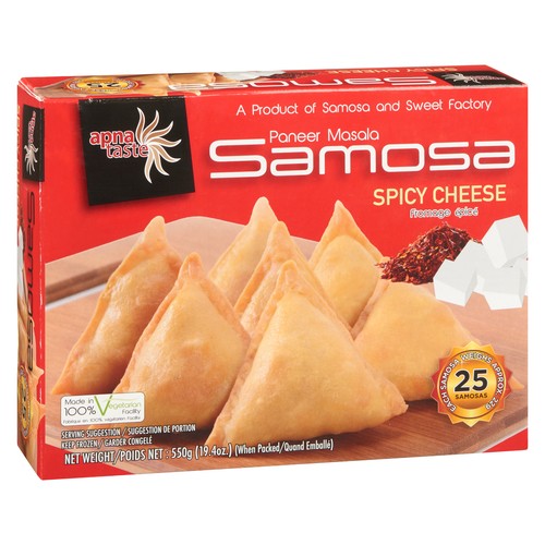 Apna Taste Spicy Cheese Samosa 550 g (frozen)
