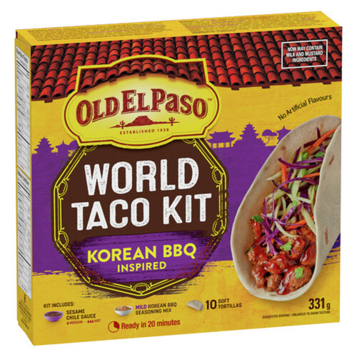 Old El Paso World Taco Kit Korean BBQ Inspired 331 g