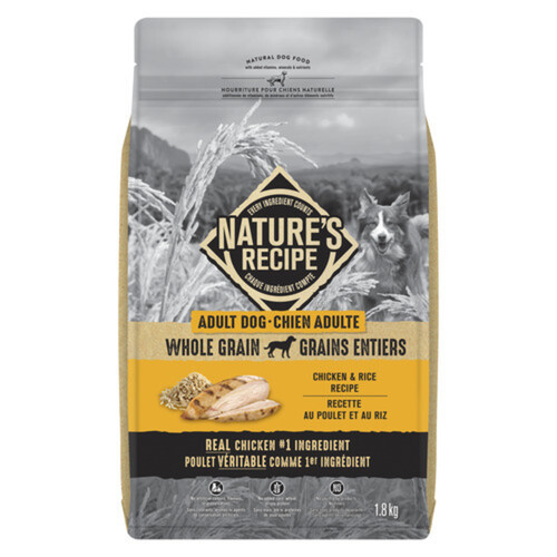 Nature's Recipe Dry Chicken Rice Adult Dog Food 1.8 kg