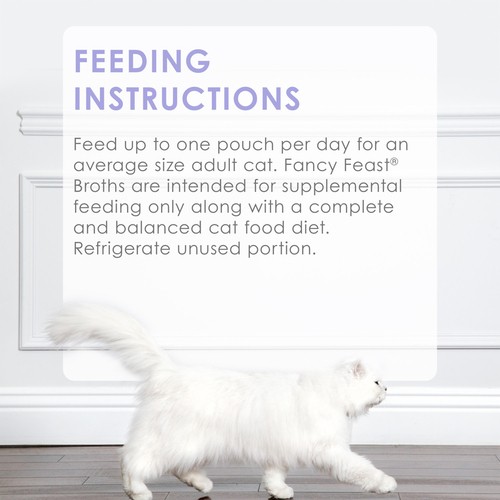 Fancy Feast Creamy Broths Cat Treats with Wild Salmon & Whitefish 40 g