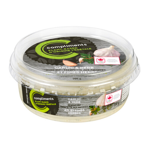 Compliments Plant Based Dip Garlic & Herb 200 g