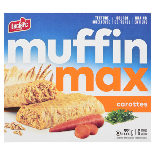 Leclerc Muffin Max Bars Carrot 223 g
