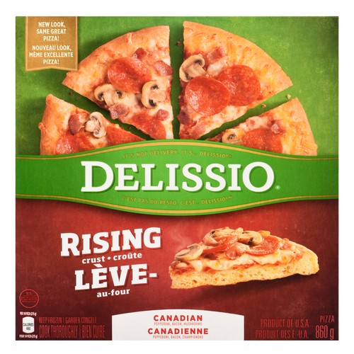 Delissio Canadian Frozen Pizza Rising Crust 860 g