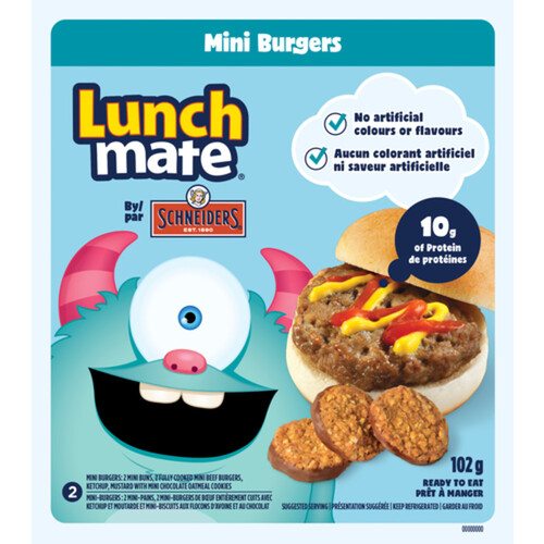 Schneider's Lunch Mate Mini Burgers Kit 102 g