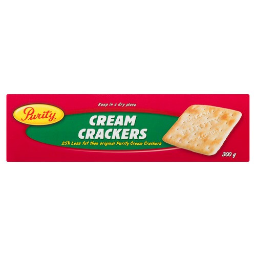 Purity Less Fat Original Cream Crackers 300 g