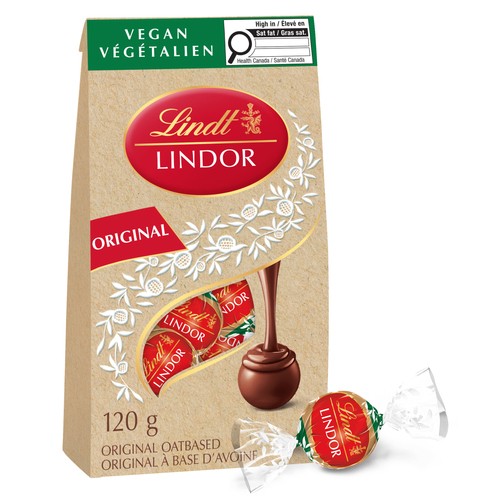 Lindt Lindor Vegan Chocolate Truffles Oatbased Original 120 g